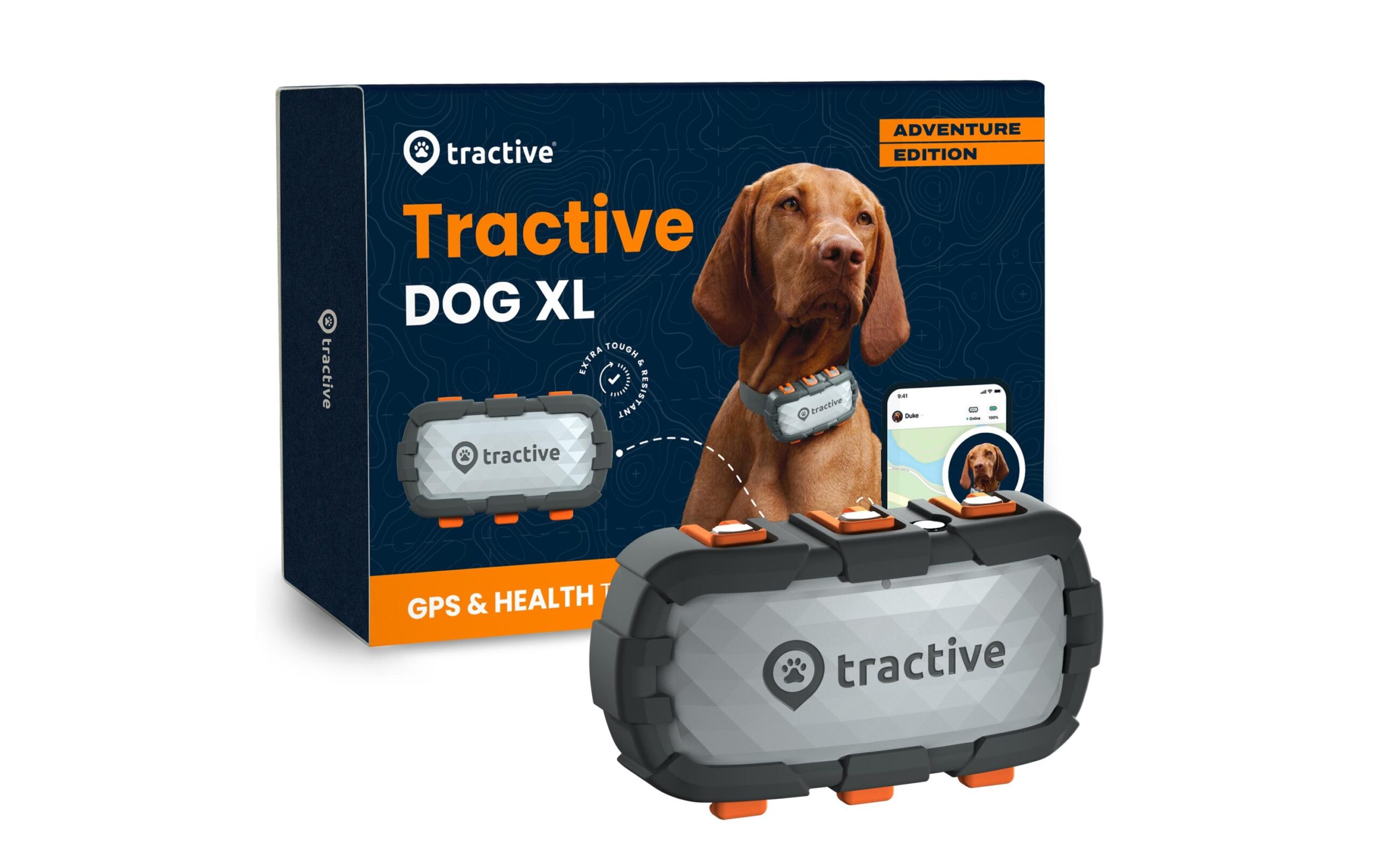 tractive GPS-Tracker DOG XL Adventure Edition, Grau