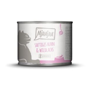 Mjamjam Nassfutter Dose Huhn & Wildlachs, 200 g