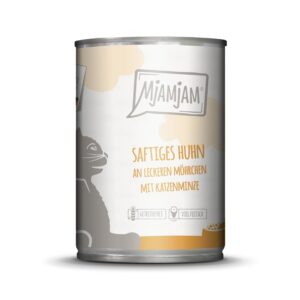 Mjamjam Nassfutter Dose Huhn & Mörchen, 400 g