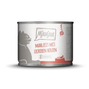 Mjamjam Nassfutter Dose Mahlzeit mit Herzen, 200 g