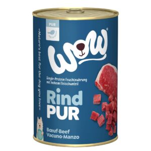 WOW Nassfutter Pur Rind Single Protein, 400 g
