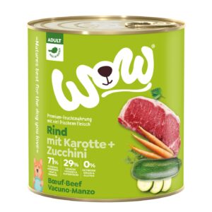 WOW Nassfutter Adult Rind, 800 g