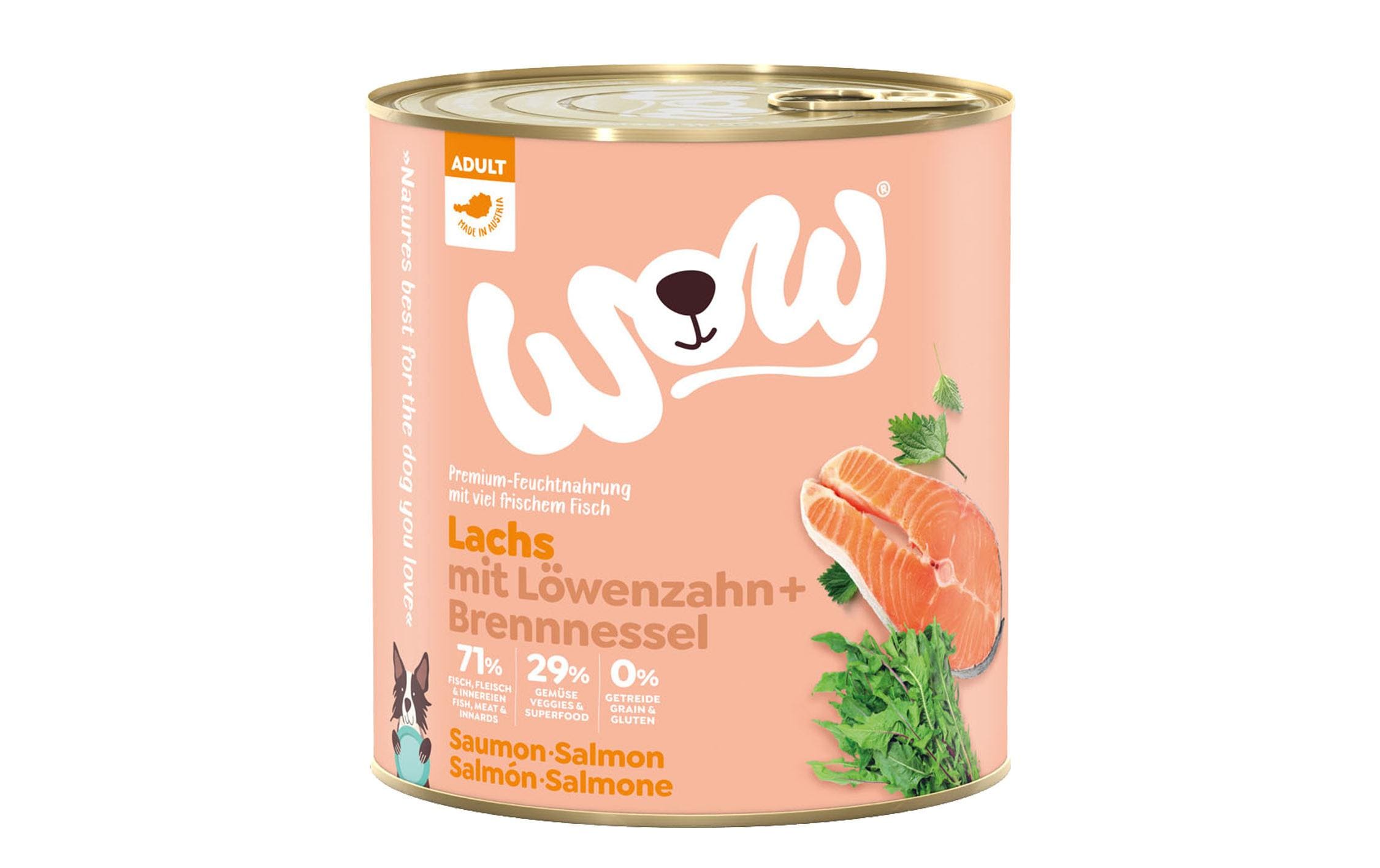 WOW Nassfutter Adult Lachs, 800 g
