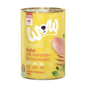 WOW Nassfutter Junior Huhn, 400 g