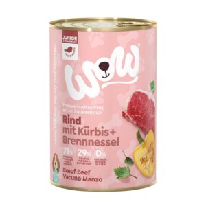 WOW Nassfutter Junior Rind, 400 g