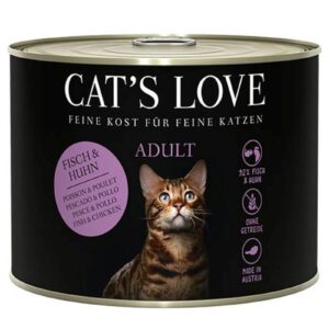 Cat’s Love Nassfutter Adult Fisch & Huhn, 200 g