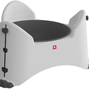 Rotho Verstellbarer Futternapf Sammy, 1.02 l, Weiss