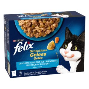 Felix Nassfutter Sensations Fisch, 12 x 85 g