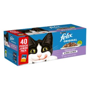 Felix Nassfutter Fleisch & Fisch in Gelée, 40 x 85 g