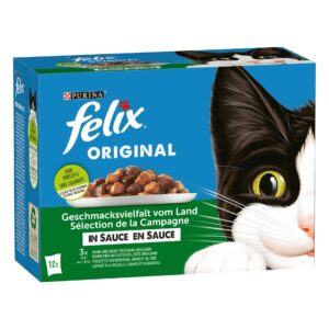 Felix Nassfutter Fleisch & Geflügel in Sauce, 12 x 85g