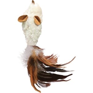 Kong Cat Refillables Plüschmaus mit Federn 12 cm, 40g
