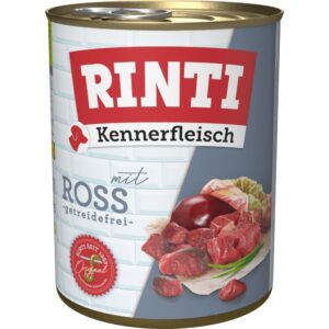 Rinti Nassfutter Kennerfleisch pur Dose Ross, 800 g