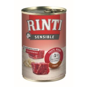 Rinti Nassfutter Sensible Dose Rind + Reis, 400 g