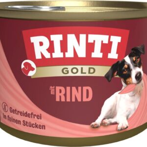 Rinti Nassfutter Dose Gold mit Rind, 185 g