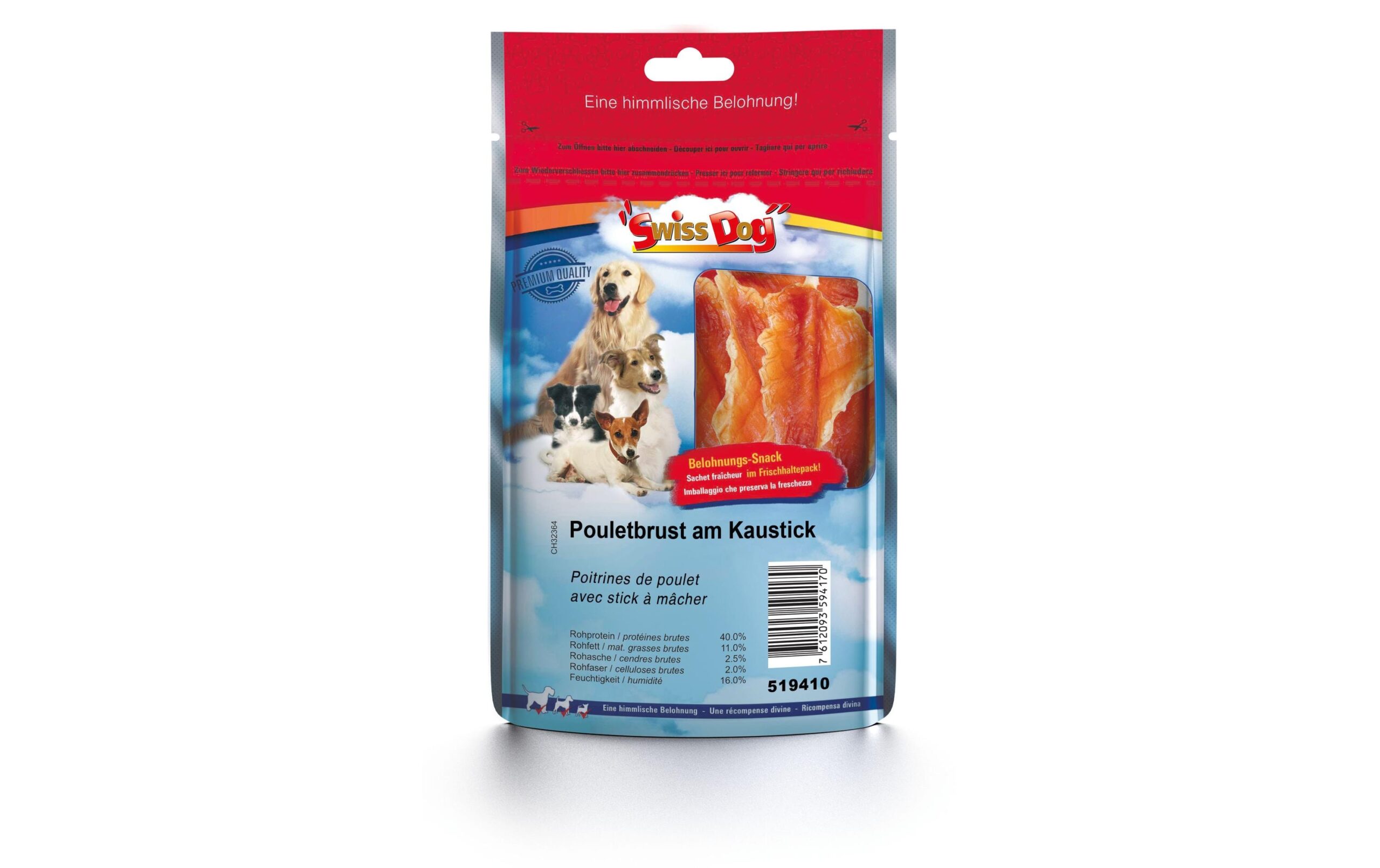 SwissDog Kausnack Pouletbrust am Kaustick 100 g