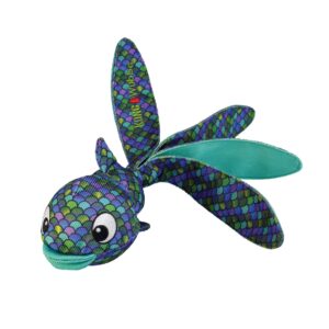 Kong Hunde-Spielzeug Wubba Finz Fisch L, blau