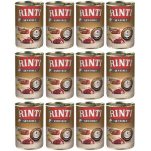 Rinti Nassfutter Sensible Dose Lamm + Kartoffel, 12 x 400 g