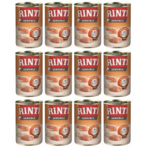Rinti Nassfutter Sensible Dose Huhn + Reis, 12 x 400 g