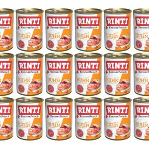 Rinti Nassfutter Kennerfleisch pur Dose Huhn, 24 x 400 g