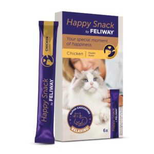 Feliway Katzen-Snack Happy Snack Huhn, 6 x 15g