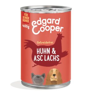 Edgard & Cooper Nassfutter Senior Huhn + Lachs, 6 x 400 g