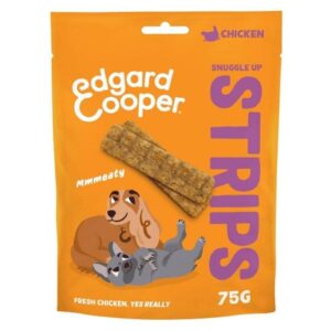 Edgard & Cooper Leckerli Strips Huhn, 75 g