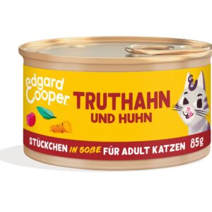Edgard & Cooper Nassfutter Adult Truthahn & Huhn, 18 x 85g