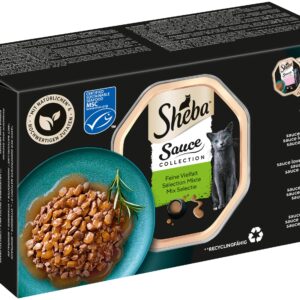 Sheba Nassfutter Selection in Sauce Feine Vielfalt, 8 x 85 g
