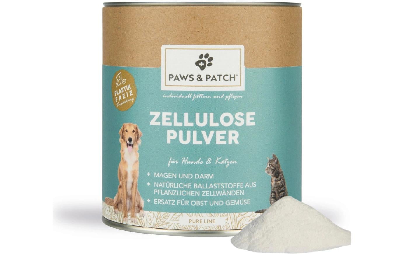 Paws & Patch Hunde-Nahrungsergänzung Zellulose Pulver 150 g
