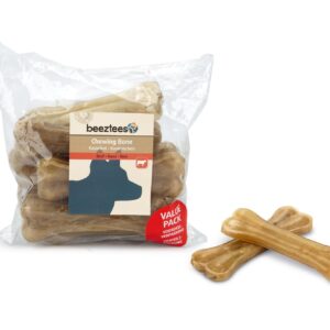 Beeztees Kausnack Kauknochen Rinderhaut, 10 Stück