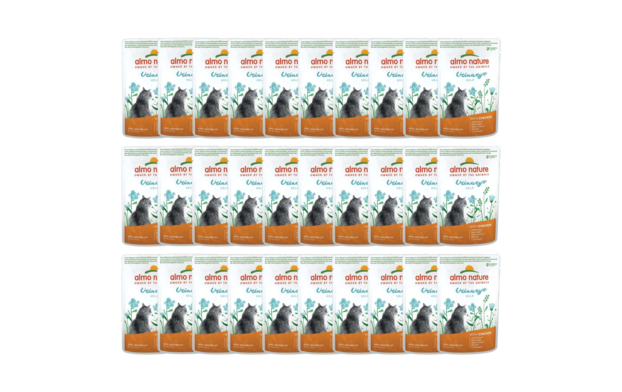 Almo Nature Nassfutter Holistic Urinary Help mit Huhn, 30 x 70 g