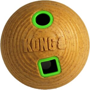 Kong Futterball Bamboo Feeder Ø 12 cm, Gelb