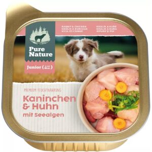 Pure Nature Nassfutter Junior Kaninchen&Huhn, 150 g