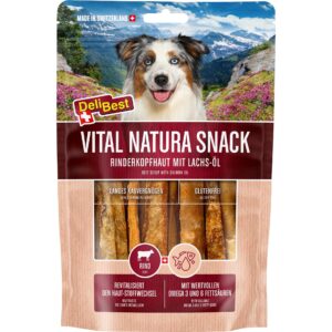 DeliBest Kaustange Vital Natura Snack mit Wildlachsöl, 200 g