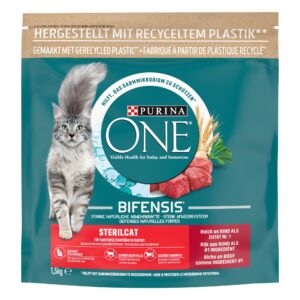 Purina ONE Trockenfutter Sterilcat Rind & Weizen, 1.5 kg