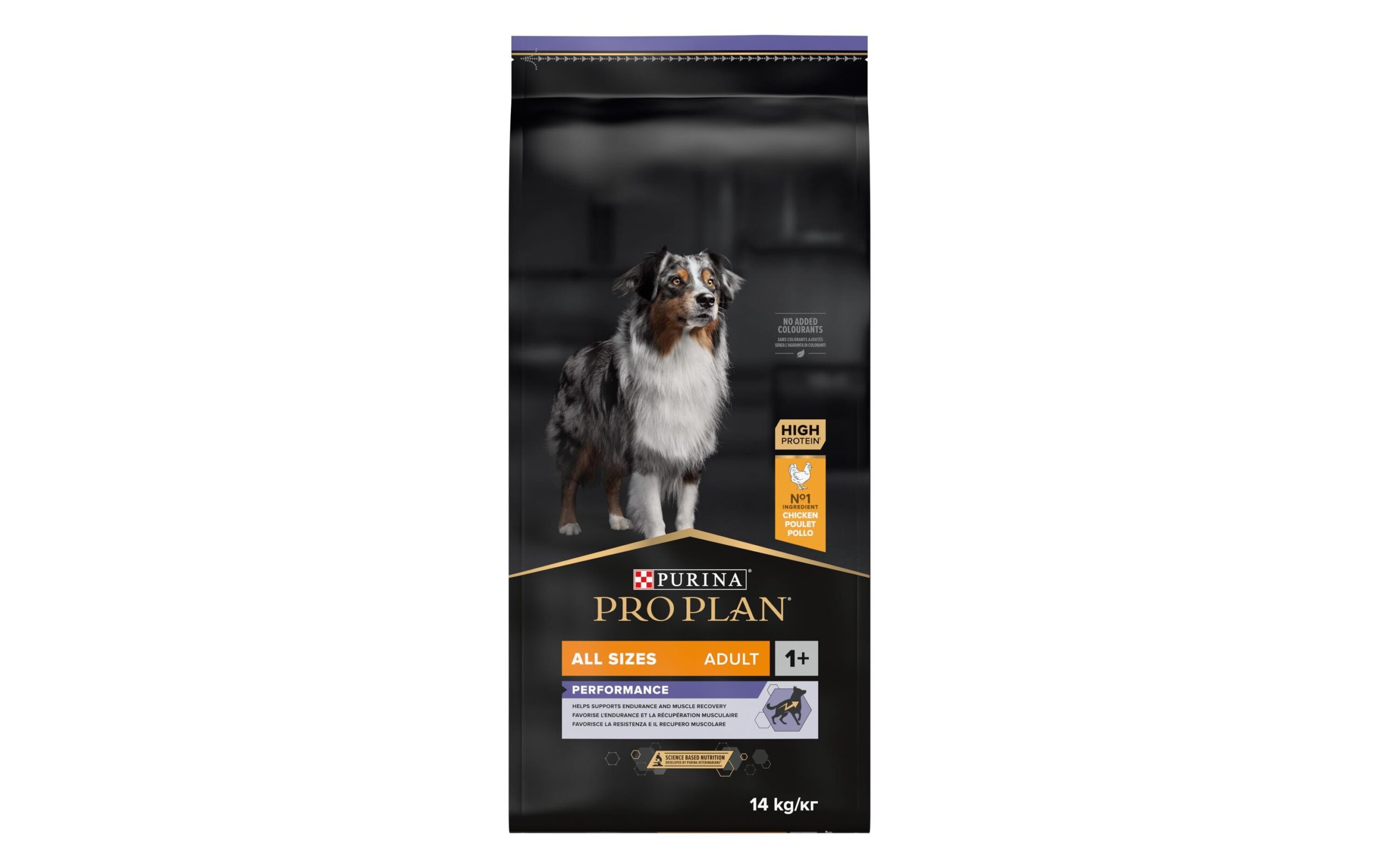Purina Pro Plan Trockenfutter All Size Adult Performance, Huhn, 14 kg