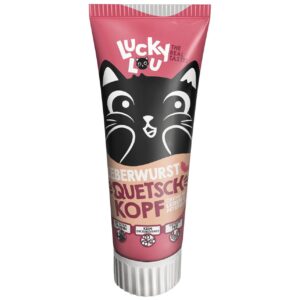 Lucky Lou Katzen-Snack Tube Quetschkopf Leberwurst 75 g