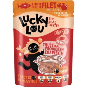 Lucky Lou Extra Food Thunfisch mit Apfel in Sud, 70 g