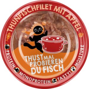 Lucky Lou Extra Food Thunfisch mit Apfel in Sud, 70 g