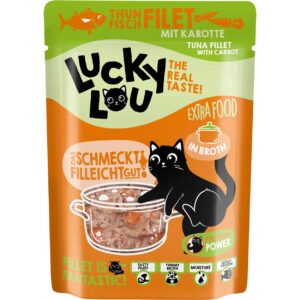 Lucky Lou Extra Food Thunfisch mit Karotte in Sud, 70 g
