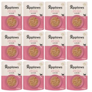 Applaws Nassfutter Pouch Thunfisch & Pazifik-Garnelen, 12 x 70 g