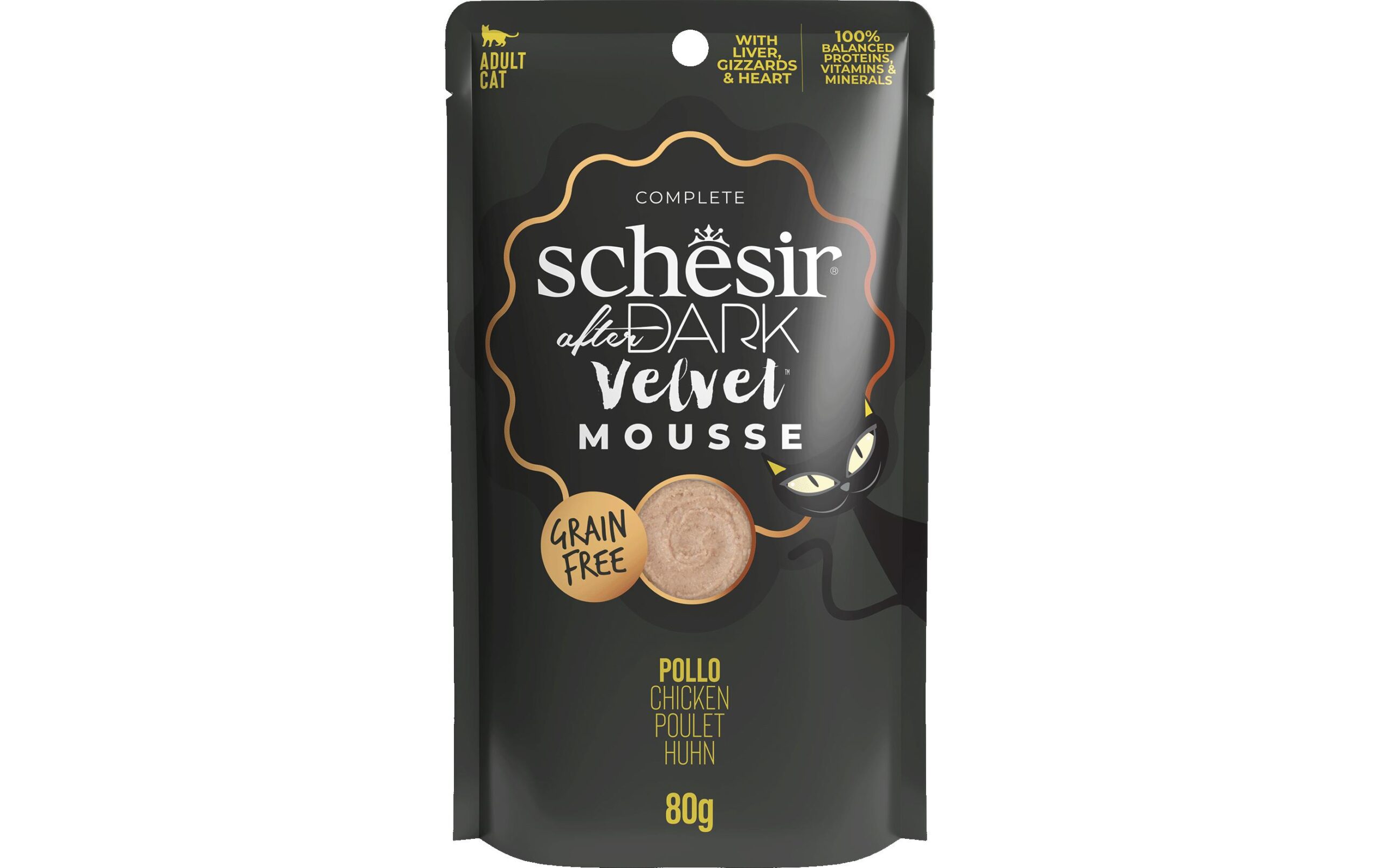 Schesir Nassfutter after Dark Velvet Mousse Huhn, 80 g