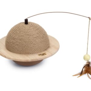 Designed by Lotte Kratzball Holz/Jute 29,5 x 29,5 x 20 cm