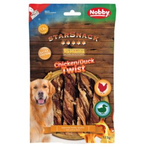Nobby Kausnack StarSnack Barbecue Chicken Duck Twist, 113 g