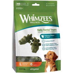 Whimzees Kausnack Krokodil L, 360 g