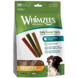 Whimzees Kausnack Stix M, 360 g