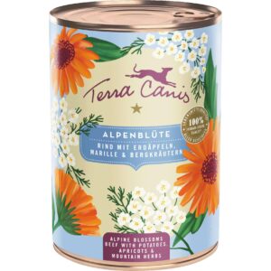 Terra Canis Nassfutter Flower Menu Alpenblüte, 400 g