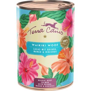 Terra Canis Nassfutter Flower Menu Waikiki Woof, 400 g