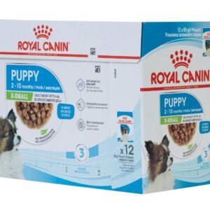 Royal Canin Nassfutter X-Small Puppy in Sauce, 12 x 85 g