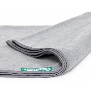 Doctor Bark Hunde-Decke Fleece M Hellgrau, 100 x 70 cm
